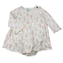 Load image into Gallery viewer, Girls Anko, floral cotton romper dress, EUC, size 0, L: 36cm