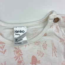 Load image into Gallery viewer, Girls Anko, floral cotton romper dress, EUC, size 0, L: 36cm