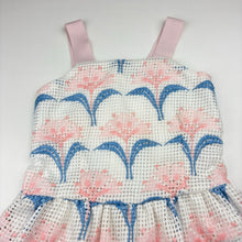Load image into Gallery viewer, Girls Gingersnaps, cotton lined floral dress, GUC, size 2, L: 50cm