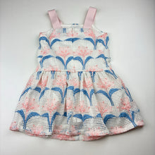 Load image into Gallery viewer, Girls Gingersnaps, cotton lined floral dress, GUC, size 2, L: 50cm