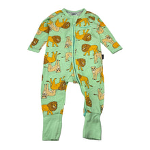 Load image into Gallery viewer, Unisex Bonds, zip wondersuit / zippy / romper, lions, GUC, size 00,  