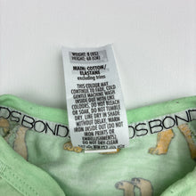 Load image into Gallery viewer, Unisex Bonds, zip wondersuit / zippy / romper, lions, GUC, size 00,  