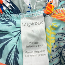 Load image into Gallery viewer, Boys Lily &amp; Dan, lightweight board shorts, elasticated, GUC, size 4,  