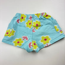 Load image into Gallery viewer, Girls Zara, floral cotton shorts, elasticated, FUC, size 4,  