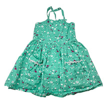 Load image into Gallery viewer, Girls La Sienna Couture, lined floral cotton summer dress, GUC, size 0, L: 42cm