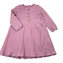 Load image into Gallery viewer, Girls Cotton On, pink waffle long sleeve dress, light marks, FUC, size 5, L: 56cm
