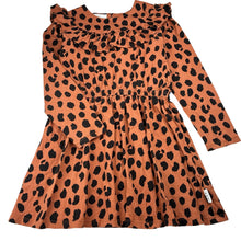 Load image into Gallery viewer, Girls HUX, organic cotton long sleeve dress, *wash fade*, FUC, size 8, L: 62cm