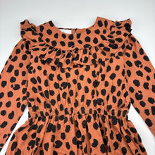 Load image into Gallery viewer, Girls HUX, organic cotton long sleeve dress, *wash fade*, FUC, size 8, L: 62cm
