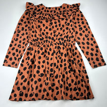Load image into Gallery viewer, Girls HUX, organic cotton long sleeve dress, *wash fade*, FUC, size 8, L: 62cm