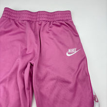 Load image into Gallery viewer, Girls Nike, fleece lined track pants, elasticated, catches &amp; small marks, Inside leg: 46cm, FUC, size 6-7,  