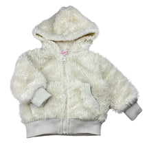 Load image into Gallery viewer, Girls Mango, lined zip up faux fur jacket, GUC, size 1,  