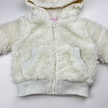 Load image into Gallery viewer, Girls Mango, lined zip up faux fur jacket, GUC, size 1,  