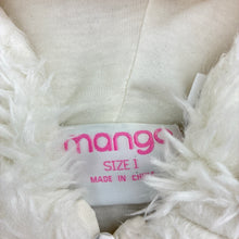 Load image into Gallery viewer, Girls Mango, lined zip up faux fur jacket, GUC, size 1,  