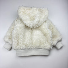Load image into Gallery viewer, Girls Mango, lined zip up faux fur jacket, GUC, size 1,  