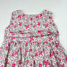 Load image into Gallery viewer, Girls Jelly Beans, lightweight floral cotton dress, EUC, size 6 months, L: 40cm