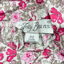 Load image into Gallery viewer, Girls Jelly Beans, lightweight floral cotton dress, EUC, size 6 months, L: 40cm