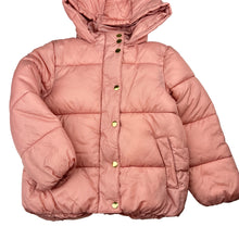Load image into Gallery viewer, Girls Target, pink hooded puffer jacket / coat, EUC, size 6,  