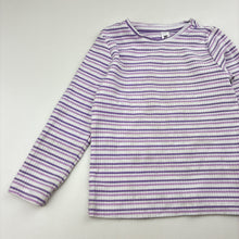 Load image into Gallery viewer, Girls KID, ribbed organic cotton blend long sleeve top, FUC, size 2,  