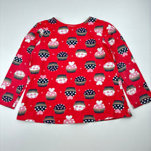 Load image into Gallery viewer, Girls KYLY, cotton long sleeve top, cupcakes, wash fade, FUC, size 4,  