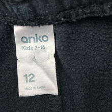Load image into Gallery viewer, Unisex Anko, black fleece lined track pants, Inside leg: 55cm, FUC, size 12,  