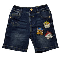 Load image into Gallery viewer, Boys Nickelodeon, Paw Patrol stretch denim shorts, adjustable, GUC, size 3-4,  
