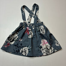 Load image into Gallery viewer, Girls lightweight, floral suspender skirt, elasticated, EUC, size 2,  