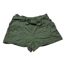 Load image into Gallery viewer, Girls khaki, lightweight cotton shorts, elasticated, GUC, size 8,  