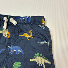 Load image into Gallery viewer, Boys Anko, lightweight cotton shorts, elasticated, dinosaurs, GUC, size 5,  