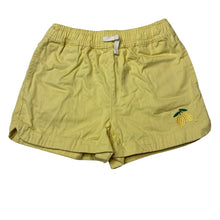 Load image into Gallery viewer, Girls Cotton On, embroidered cotton shorts, elasticated, lemons, EUC, size 7,  