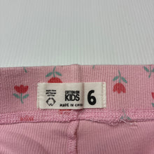 Load image into Gallery viewer, Girls Cotton On, floral ribbed stretchy bike shorts, GUC, size 6,  