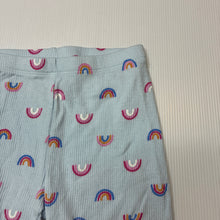 Load image into Gallery viewer, Girls Anko, ribbed stretchy bike shorts, rainbows, EUC, size 5,  