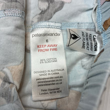 Load image into Gallery viewer, Girls Peter Alexander, soft feel stretchy pyjama shorts, dogs, FUC, size 6,  