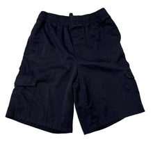 Load image into Gallery viewer, Boys Brilliant Basics, navy school cargo shorts, elasticated, GUC, size 16,  