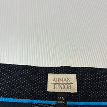 Load image into Gallery viewer, Boys ARMANI JUNIOR, navy chino shorts, W: 37.5cm across, EUC, size 14,  