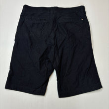 Load image into Gallery viewer, Boys ARMANI JUNIOR, navy chino shorts, W: 37.5cm across, EUC, size 14,  