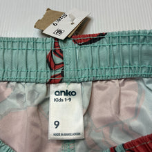 Load image into Gallery viewer, Boys Anko, lightweight board shorts, elasticated, NEW, size 9,  