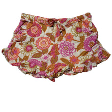 Load image into Gallery viewer, Girls GHANDA, floral viscose / linen shorts, elasticated, EUC, size 9-10,  