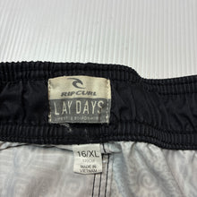 Load image into Gallery viewer, Boys RIP CURL, LAY DAYS lightweight board shorts, elasticated, GUC, size 16,  