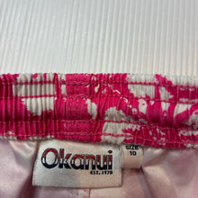 Load image into Gallery viewer, Boys Okanui, colourful board shorts, elasticated, wear back left hem, FUC, size 10,  