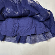 Load image into Gallery viewer, Girls Target, cotton lined tulle &amp; sequin skirt, elasticated, GUC, size 2,  
