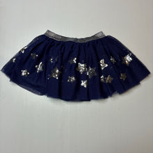 Load image into Gallery viewer, Girls Target, cotton lined tulle &amp; sequin skirt, elasticated, GUC, size 2,  