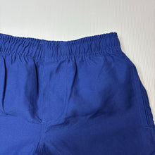 Load image into Gallery viewer, Unisex School Zone, blue lightweight shorts, elasticated, EUC, size 8,  