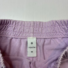 Load image into Gallery viewer, Girls Target, lilac shorts, elasticated, light marks, FUC, size 10,  