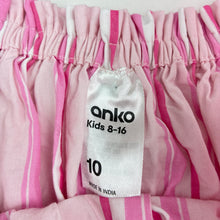 Load image into Gallery viewer, Girls Anko, pink stripe cotton dress, EUC, size 10, L: 68cm