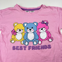 Load image into Gallery viewer, Girls Anko, pink cotton pyjama tee / top, EUC, size 5,  