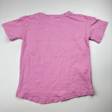 Load image into Gallery viewer, Girls Anko, pink cotton pyjama tee / top, EUC, size 5,  