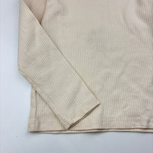 Load image into Gallery viewer, Girls KID, ribbed organic cotton blend long sleeve top, light mark left cuff, FUC, size 5,  