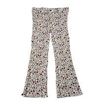Load image into Gallery viewer, Girls Target, ribbed floral leggings / bottoms, Inside leg: 35cm, FUC, size 2,  