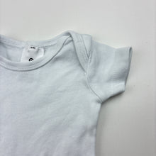 Load image into Gallery viewer, Unisex Target, white cotton bodysuit / romper, EUC, size 00000,  