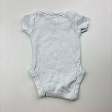 Load image into Gallery viewer, Unisex Target, white cotton bodysuit / romper, EUC, size 00000,  